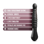 Temptasia Lazarus USB Rechargeable Thrusting Dildo 25.4cm Blush Novelties