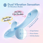 Blush Novelties Play With Me Moondust Magic USB Rechargeable Rabbit Vibrator 20.3cm Blush Novelties