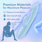 Blush Novelties Play With Me Moondust Magic USB Rechargeable Rabbit Vibrator 20.3cm Blush Novelties