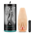 Blush Novelties M Elite Soft & Wet Natasha Vibrating Vagina Stroker Flesh Blush Novelties