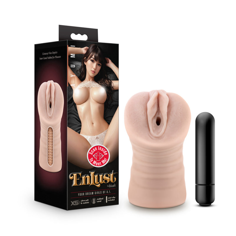 Blush Novelties EnLust Ayumi Vibrating Vagina Stroker