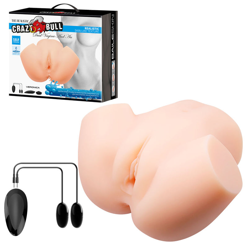 CRAZY BULL VERONICA Vibrating Torso Vibrating Torso Masturbator Flesh