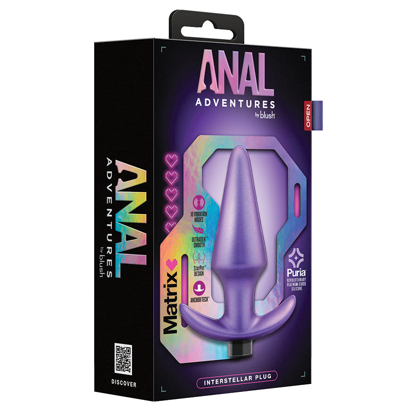 Blush Anal Adventures Matrix Interstellar Butt Plug Astro Violet BLUSH