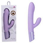 Maia AYLA USB Rechargeable Thrusting Rabbit Vibrator 24.4cm Maia Toys