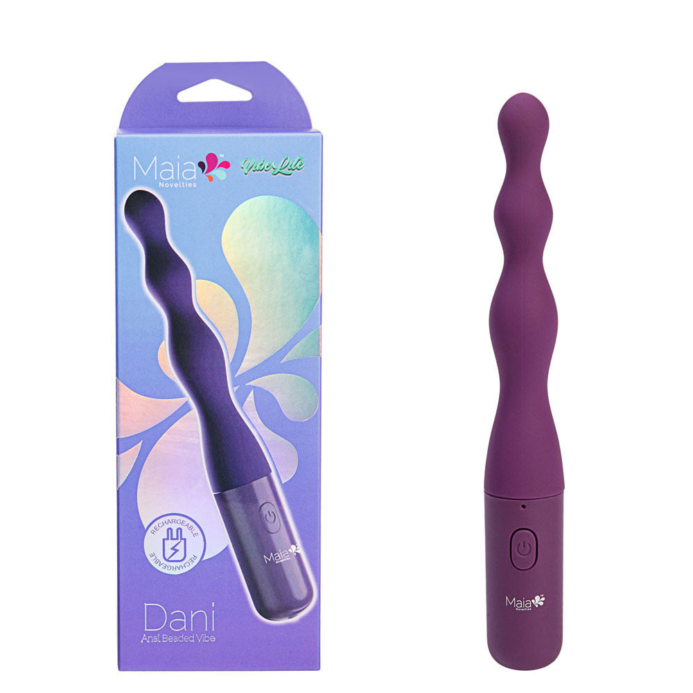 Maia DANI USB Rechargeable Beaded Vibrator 17.8cm Maia Toys