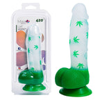 Maia LEIF Leaf Print Dong 17.8cm Clear / Green Maia Toys