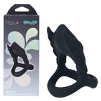 Maia ROCKY USB Rechargeable Vibrating Cock & Balls Ring Black Maia Toys