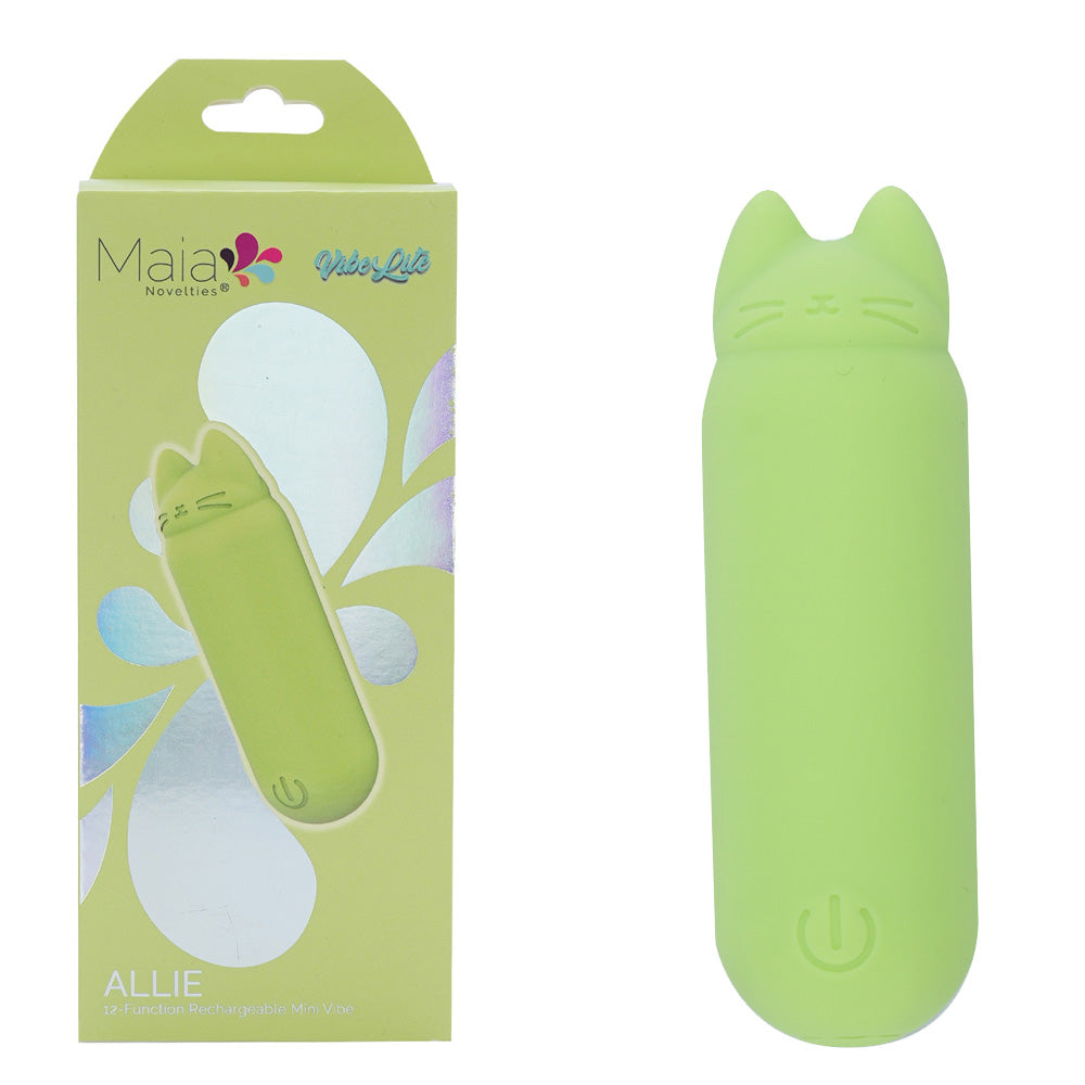 Maia ALLIE USB Rechargeable Vibrating Bullet Vibrator Green 7.6 cm Maia Toys
