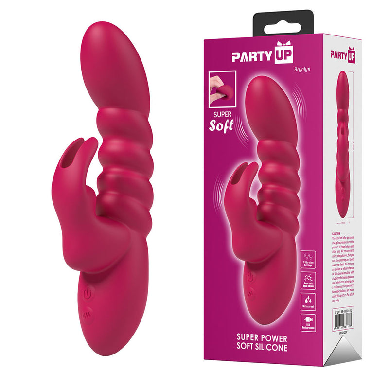 Party Up BRYNLYN USB Rechargeable Rabbit Vibrator 18.2cm