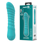 Party Up JAYLEI USB Rechargeable Vibrator 14.6cm Teal Party Up
