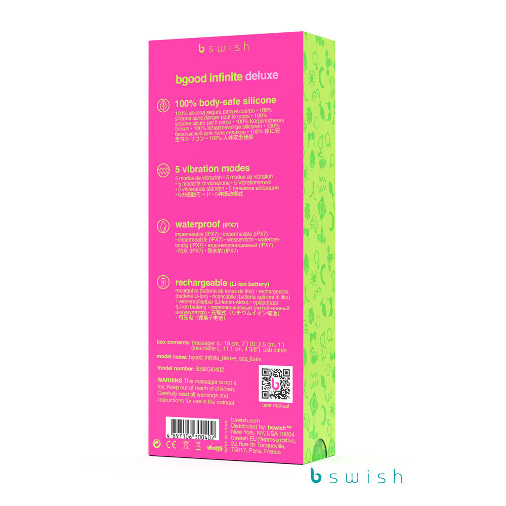 Bswish Bgood Infinite Deluxe USB Rechargeable Vibrator 18cm Bswish