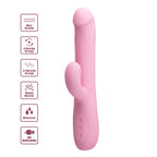 Party Up DEAN Wavy Rotation Vibe USB Rechargeable Rotating Rabbit Vibrator 23.8cm Party Up