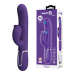 Party Up ALAN Dual Motor USB Rechargeable Vibrator With Licking Clit Stimulator & Thumping Shaft 22.8cm Party Up