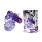 Bodywand Rechargeable Dolphin Ring With Clit Ticklers USB Rechargeable Vibrating Cock Ring Purple Bodywand