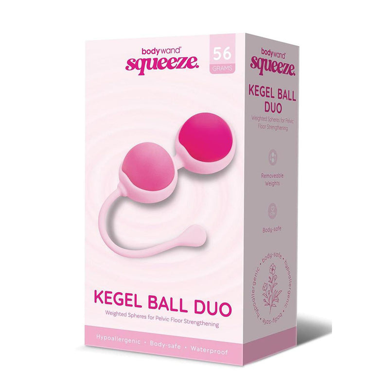Bodywand Squeeze Kegel Ball Duo Weighted Kegel Balls Pink
