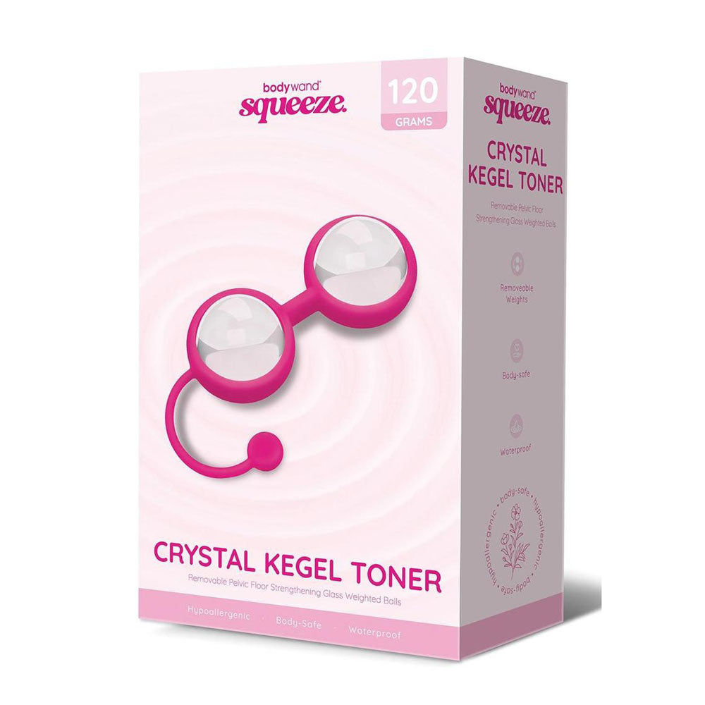 Bodywand Squeeze Crystal Kegel Toner Glass Weighted Kegel Balls Set Bodywand Main image