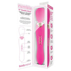 Bodywand RUMBLE WAND USB Rechargeable Massage Wand Hot Pink Bodywand