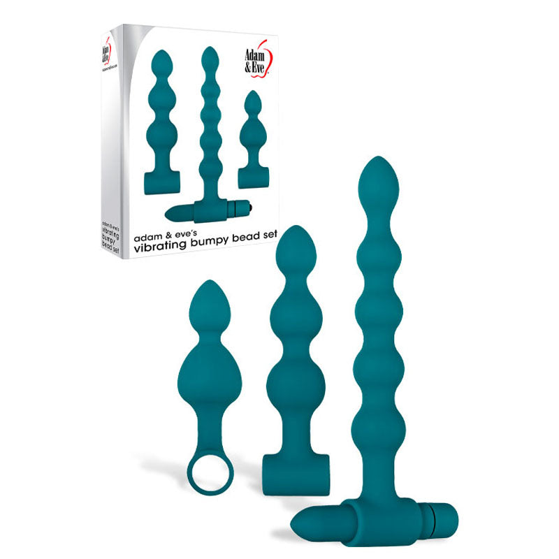 Adam & Eve Vibrating Bumpy Bead Set Vibrating Anal Bead Set Adam & Eve Main image