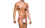 Prowler Open Back Brief Backless Mens Jock Brief White / Red Large Prowler
