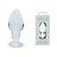 Creative Conceptions Clarity Utopian Bud Glass Butt Plug 8.9cm Creative Conceptions