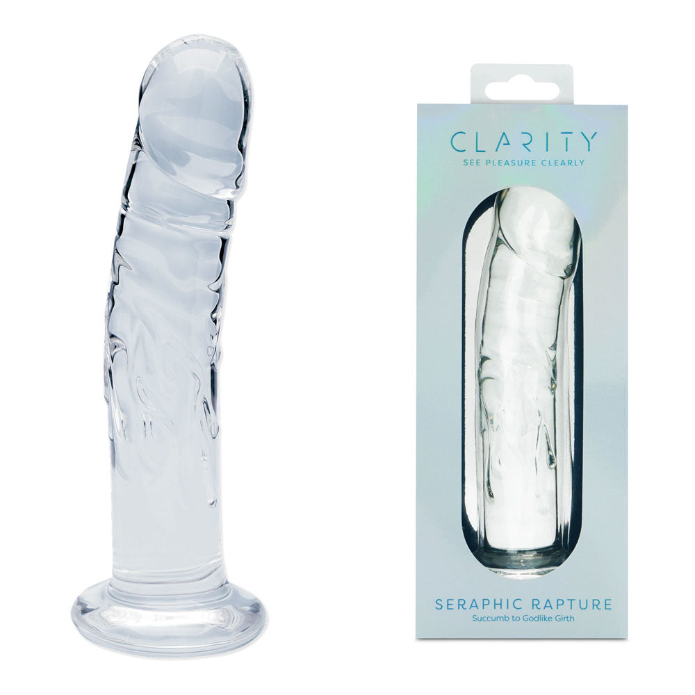 Creative Conceptions Clarity Seraphic Rapture Glass Dildo 17.8cm Creative Conceptions