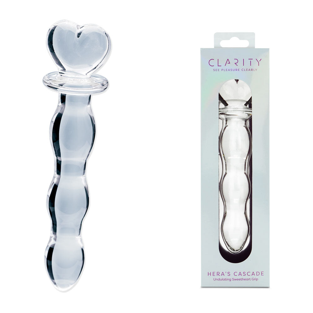 Creative Conceptions Clarity Heras Cascade  Glass Dildo 15cm Creative Conceptions