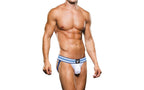Prowler Open Back Brief Backless Mens Jock Brief White / Blue Medium Prowler