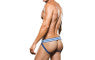 Prowler Open Back Brief Backless Mens Jock Brief White / Blue Medium Prowler