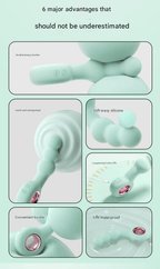 Elosung Handheld G Spot & Prostate Massager USB Rechargeable Green Elosung