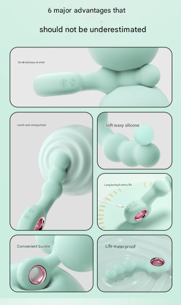 Elosung Handheld G Spot & Prostate Massager USB Rechargeable Green Elosung