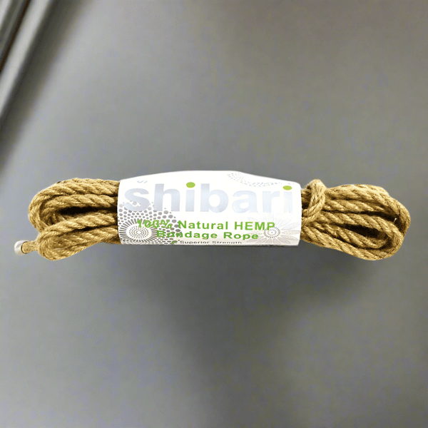 Shibari Natural Hemp Bondage Rope 5m Black Secondary image