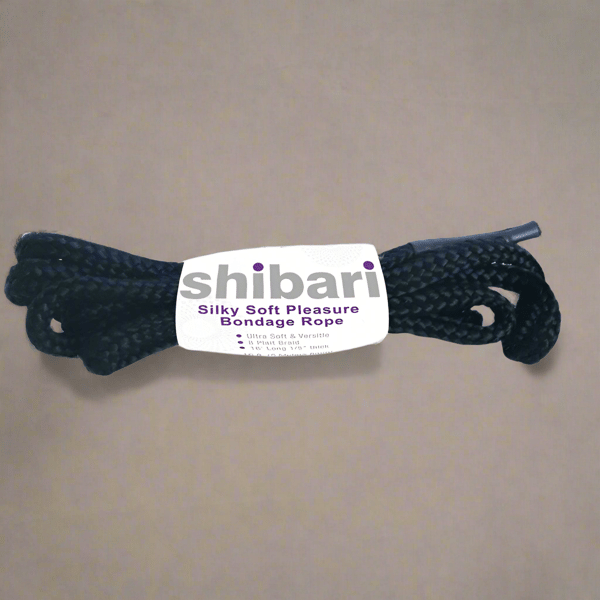 Shibari Natural Hemp Bondage Rope 5m Black Shibari