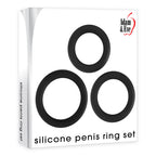 Adam & Eve Silicone Penis Ring Set Set Of 3 Sizes Adam & Eve