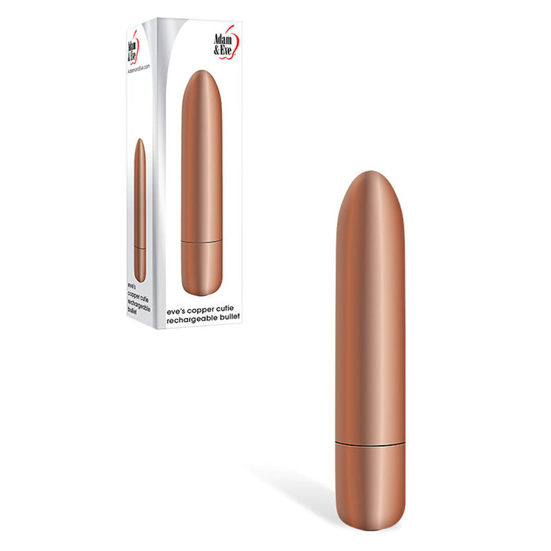 Adam & Eve COPPER CUTIE USB Rechargeable Bullet Vibrator 10cm Adam & Eve