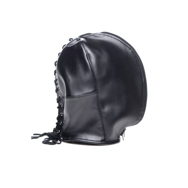 Strict Zip Front Bondage Hood Black Secondary image
