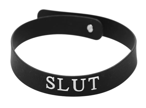 Master Series Slut Silicone Collar Black Master Series