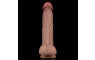 Lovetoy Dual Layered Silicone Dildo With Balls Lovetoy