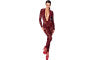 Noir Kink Royal V Neck Catsuit Full Body Fetish Catsuit Red Noir