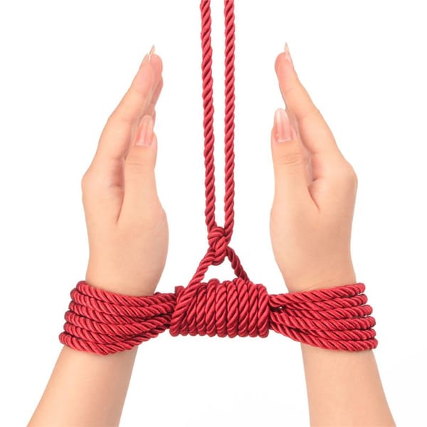 Lovetoy Rebellion Reign Silky Bondage Rope Crimson Red Lovetoy