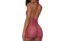 Dreamgirl Rhinestone Cowl Neck Mini Dress Pink Dreamgirl