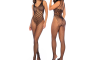 Mapale Leopard Fishnet Bodystocking Black Mapale