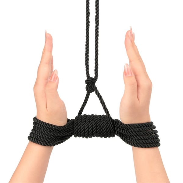 Lovetoy Rebellion Reign Silky Bondage Rope Ebony Black Secondary image