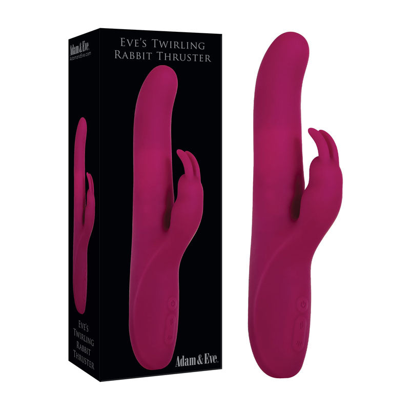 Adam & Eve Eve's Twirling USB Rechargeable Thrusting Rabbit Vibrator 24.1cm Adam & Eve Main image