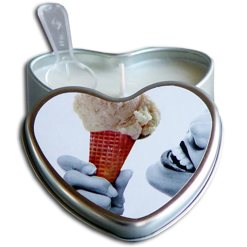 Earthly Body 4 In 1 Edible Heart Candle 4 Oz Secondary image