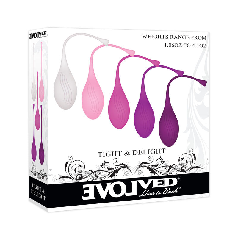 Evolved TIGHT & DELIGHT Kegel Trainer Set 5 Piece Kit
