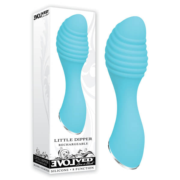Evolved Little Dipper USB Rechargeable Mini Vibrator Light Blue