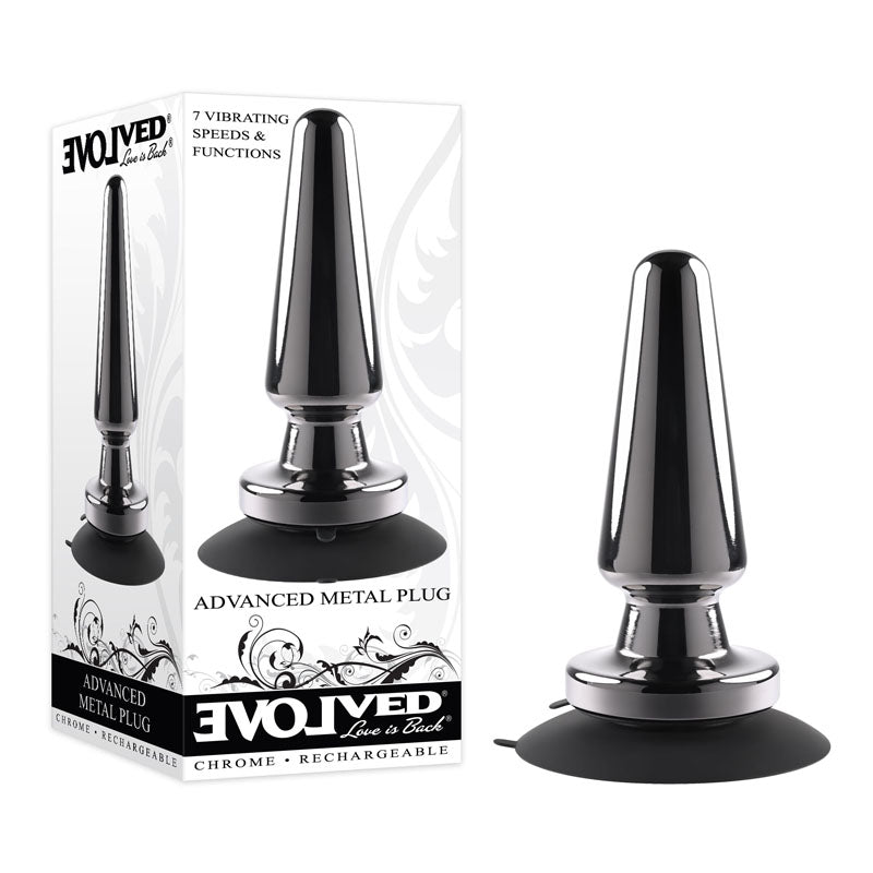 Evolved ADVANCED METAL PLUG USB Rechargeable Vibrating Butt Plug
