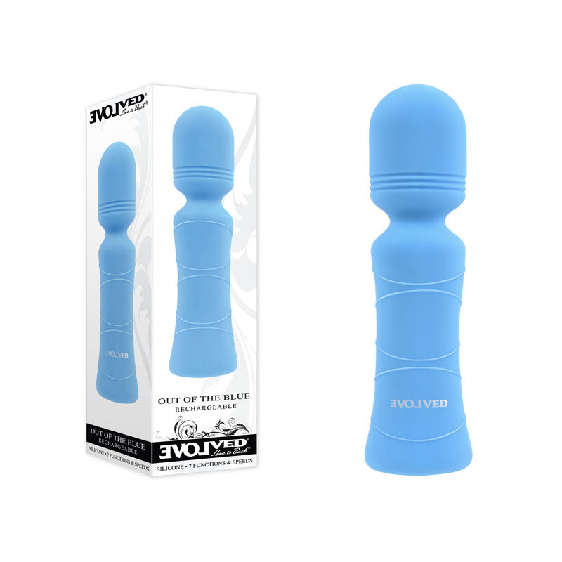 Evolved Out Of The Blue USB Rechargeable Mini Massager Wand 10.5cm