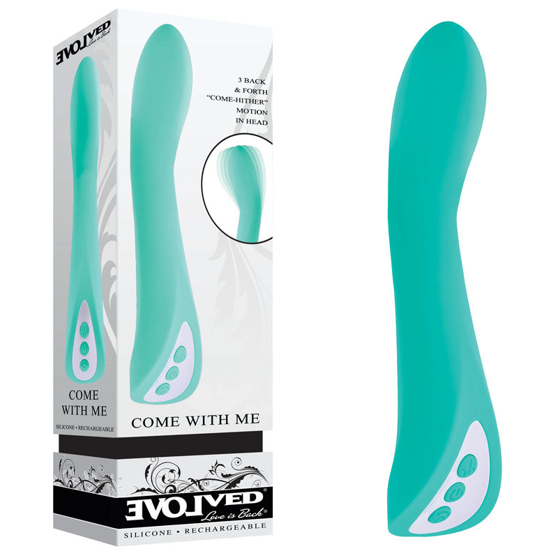 Evolved COME WITH ME USB Rechargeable Vibrator With Flicking Head 20.3cm Evolved Main image