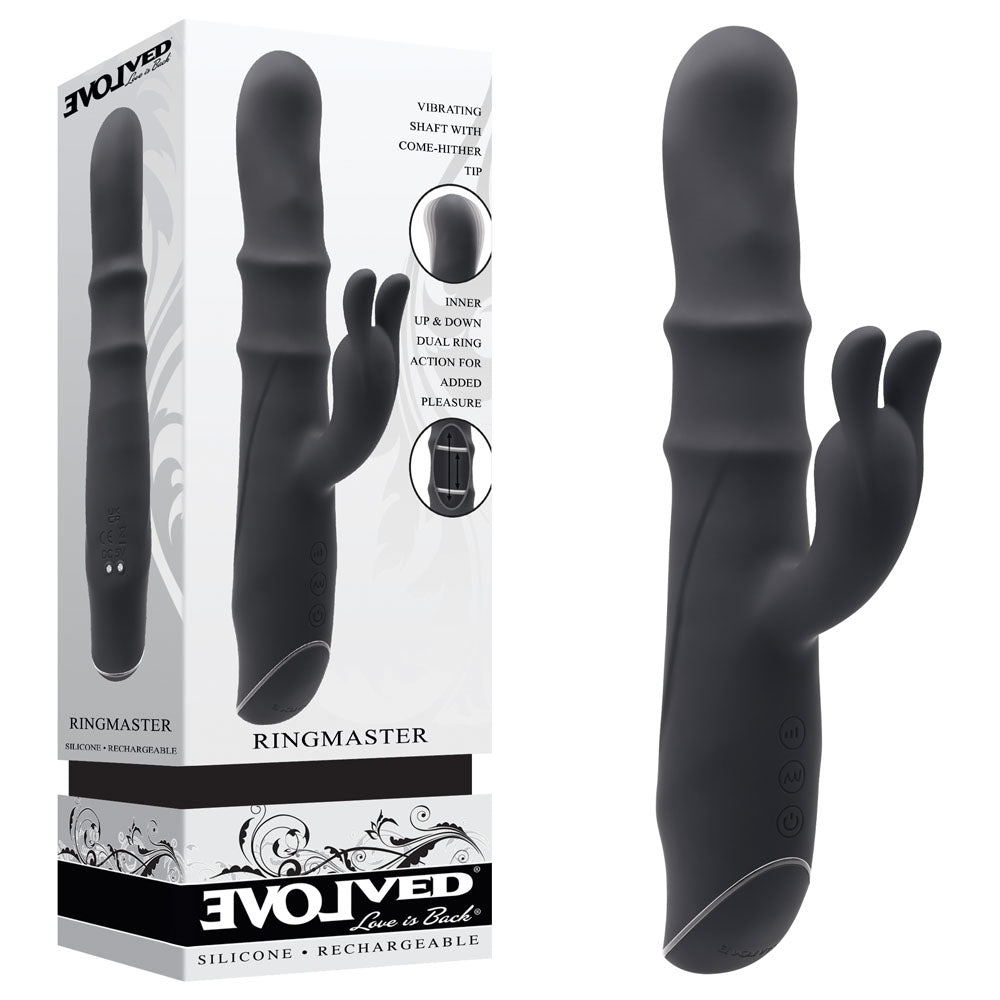 Evolved RINGMASTER USB Rechargeable Rabbit Vibrator 23.1cm Evolved Main image